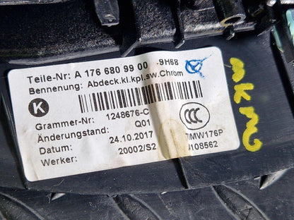 14-19 MERCEDES BENZ GLA X156 OEM GENUINE CENTRE CONSOLE TRIM A1766809900