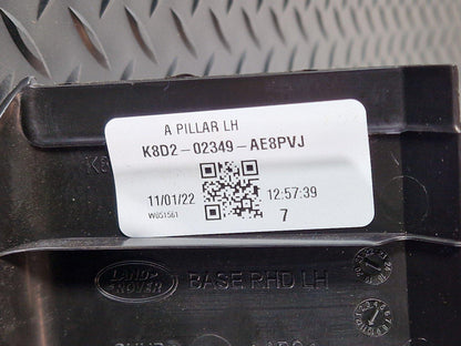 19-ON RANGE ROVER EVOQUE L551 LEFT O/S SIDE A PILLAR STEP TRIM K8D202349AE