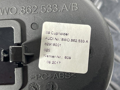 16-23 AUDI A5 F5 SPORTBACK S-LINE GENUINE TWIN DOUBLE CUP HOLDER 8W0862533A