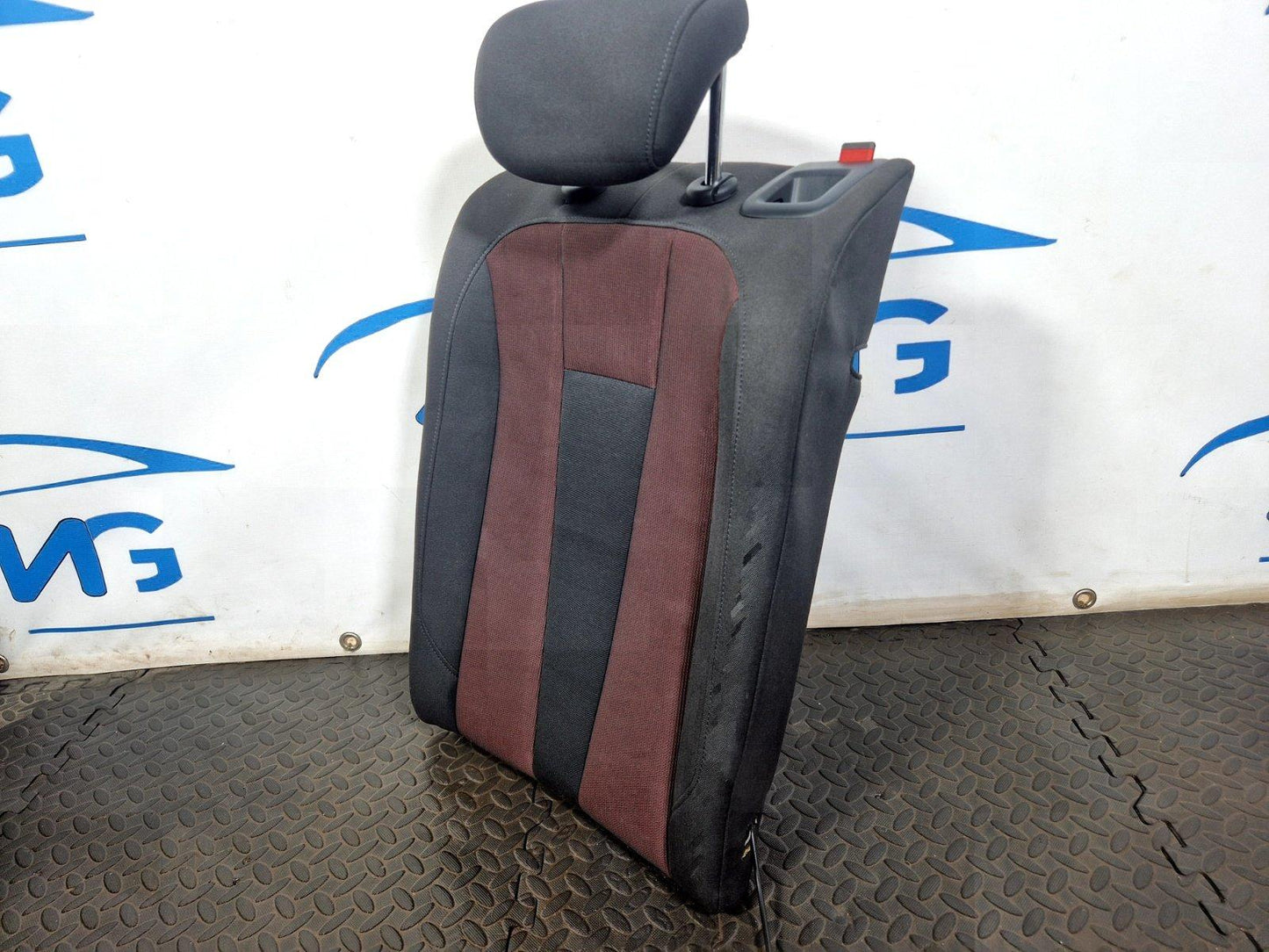 16-19 AUDI A4 B9 REAR LEFT PASSENGER SIDE CLOTH SEAT BACKREST WITH HEADREST