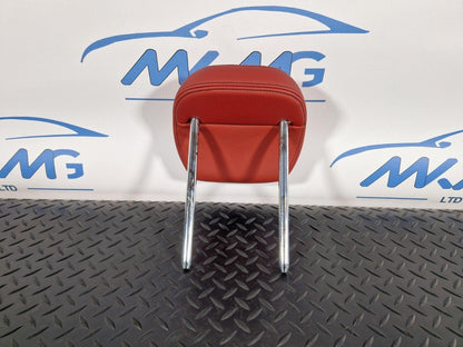 12-18 BMW 4 SERIES F36 LCI REAR LEFT/RIGHT SIDE SEAT RED LEATHER HEADREST
