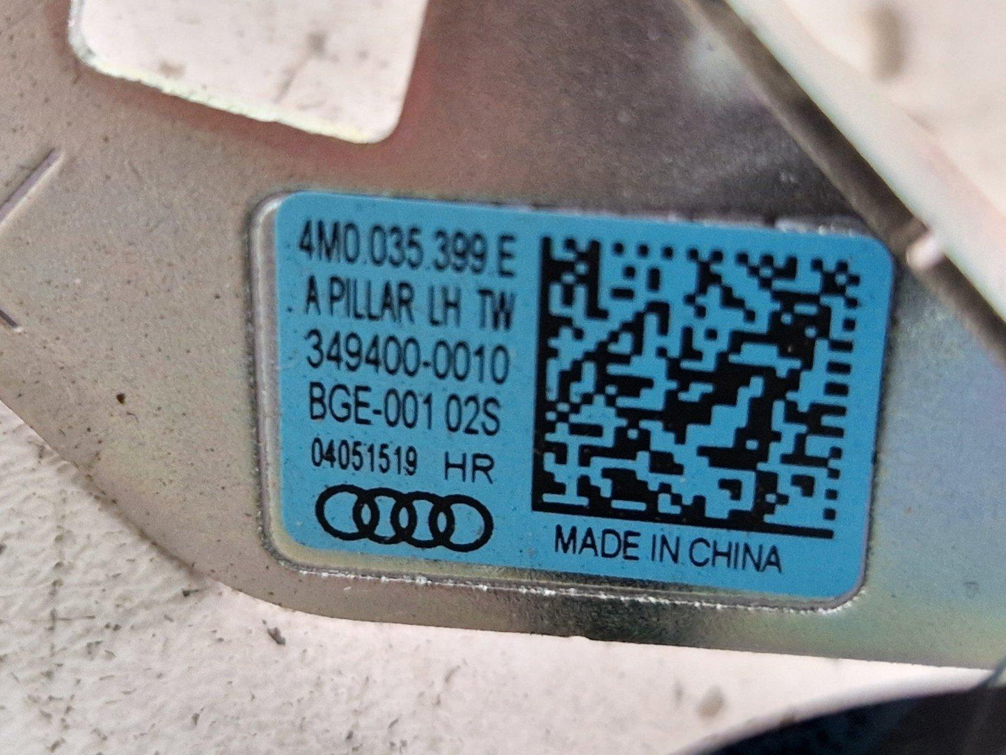 16-20 AUDI Q7 4M OEM FRONT LEFT SIDE A PILLAR LOWER TWEETER SPEAKER 4M0035399E