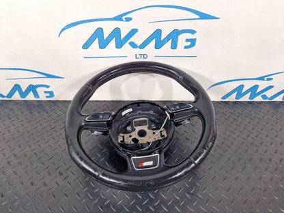 12-17 AUDI S5 CONVERTIBLE MULTIFUNCTION PADDLE SHIFT STEERING WHEEL 8K0419091BS