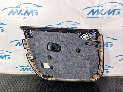 14-21 MERCEDES BENZ C200 W205 FRONT DRIVERS SIDE DOOR CARD BLACK LEATHER