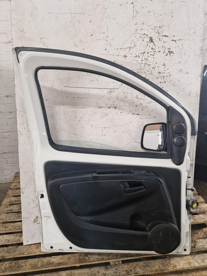 Peugeot Bipper Cargo Van Front Left N/S Passenger Complete Door in White EWP
