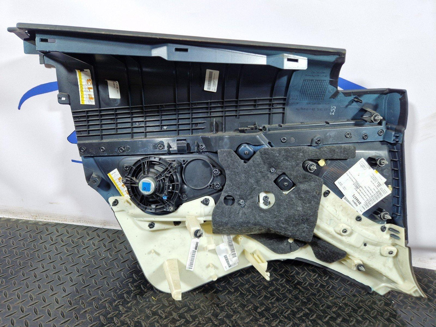 11-18 BMW 6 SERIES F13 COUPE REAR RIGHT O/S/R BLACK LEATHER DOOR CARD PANEL