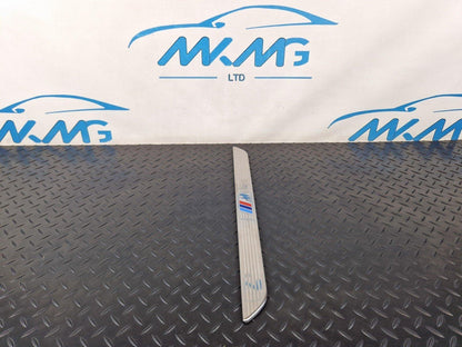 10-13 BMW X5 E70 LCI FRONT ENTRANCE DOOR SILL COVER KICK PLATE TRIM 7205263