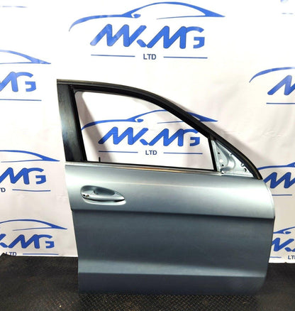 11-19 MERCEDES BENZ ML W166 GENUINE FRONT RIGHT O/S COMPLETE DOOR IN SILVER 988