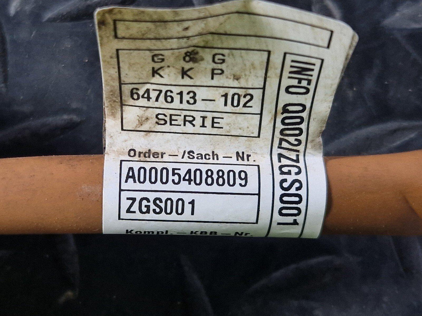 19-ON MERCEDES BENZ A CLA EQ C118 W177 NEGATIVE BATTERY CABLE A0005408809