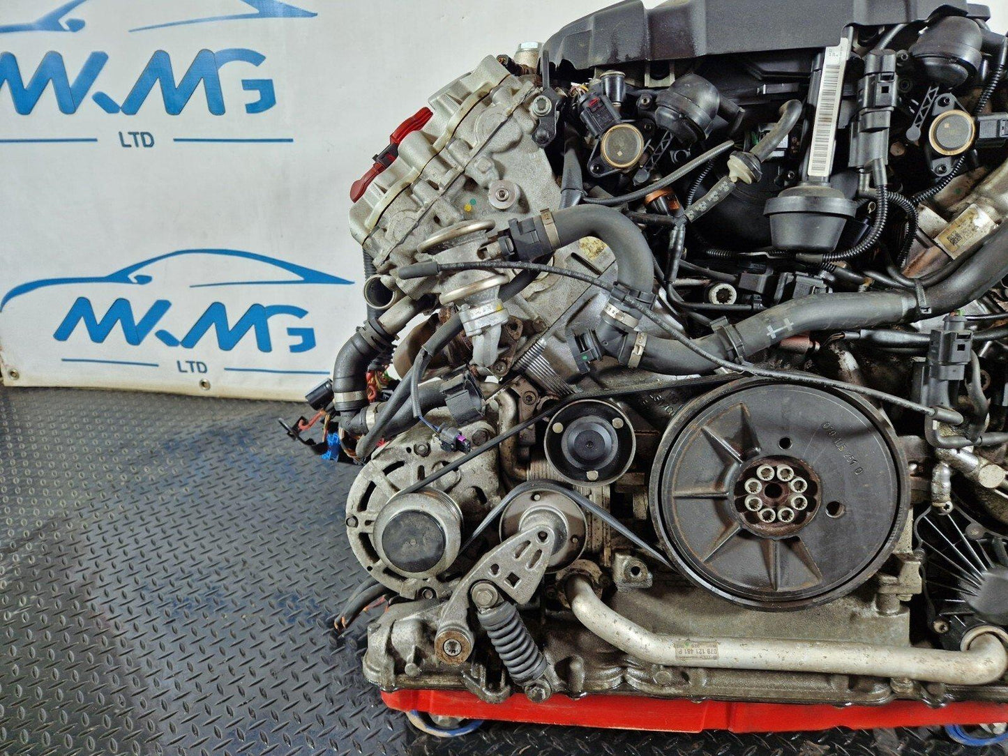 10-17 AUDI A8 4H 4.2 V8 CDRA PETROL GENUINE COMPLETE ENGINE (PLUG&PLAY)