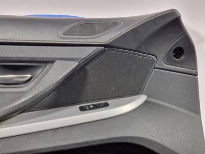 11-18 BMW 6 SERIES F13 COUPE GENUINE LEFT N/S BLACK LEATHER DOOR CARD PANEL