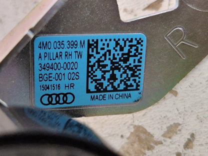 16-20 AUDI Q7 4M GENUINE RIGHT SIDE A PILLAR LOWER TWEETER SPEAKER 4M0035399M