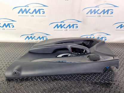 14-21 MERCEDES BENZ C200 W205 FRONT DRIVERS SIDE DOOR CARD BLACK LEATHER