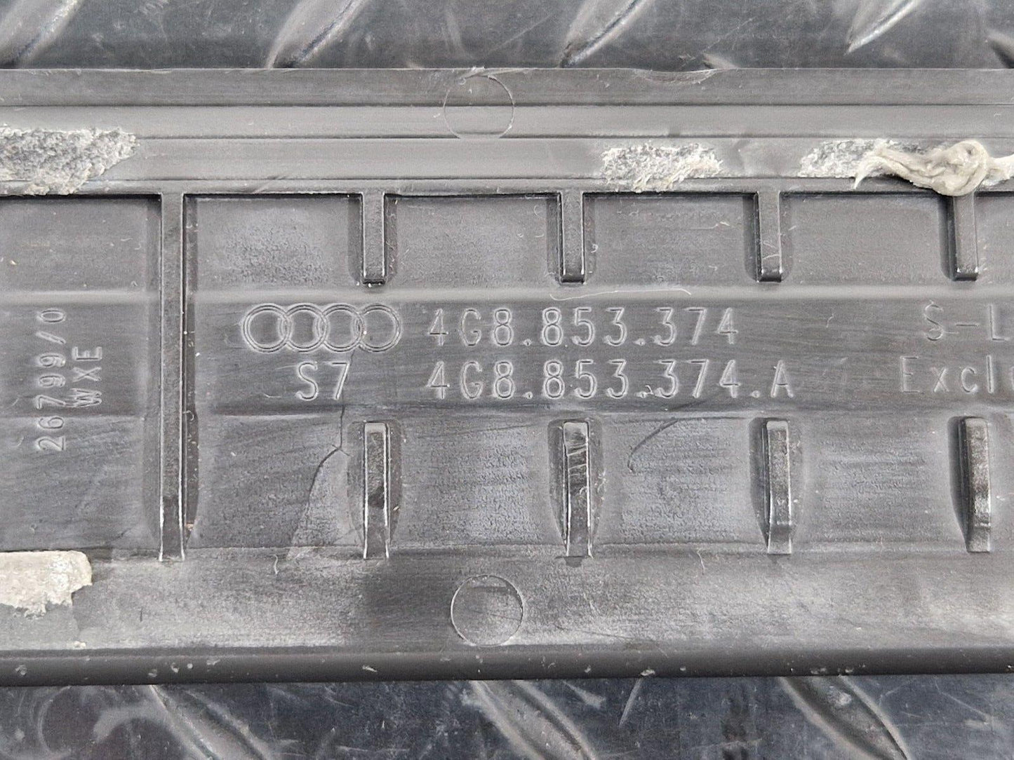 10-18 AUDI A7 4G S-LINE GENUINE OEM RIGHT FRONT ENTRY STRIP 4G8853374