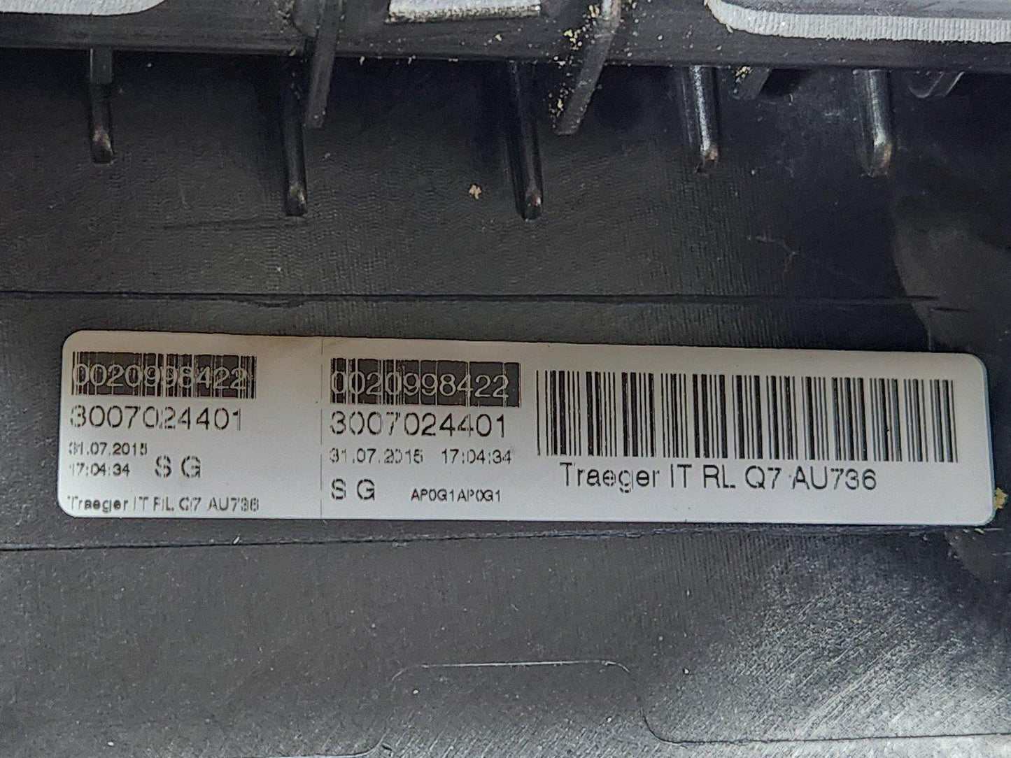 16-20 AUDI Q7 4M DASHBOARD PANEL WITH PASSENGER AIRBAG 4M0880204D 4M2857001J