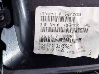 11-19 MERCEDES BENZ ML W166 REAR TAILGATE LOWER COVER LATCH TRIM A1667400572