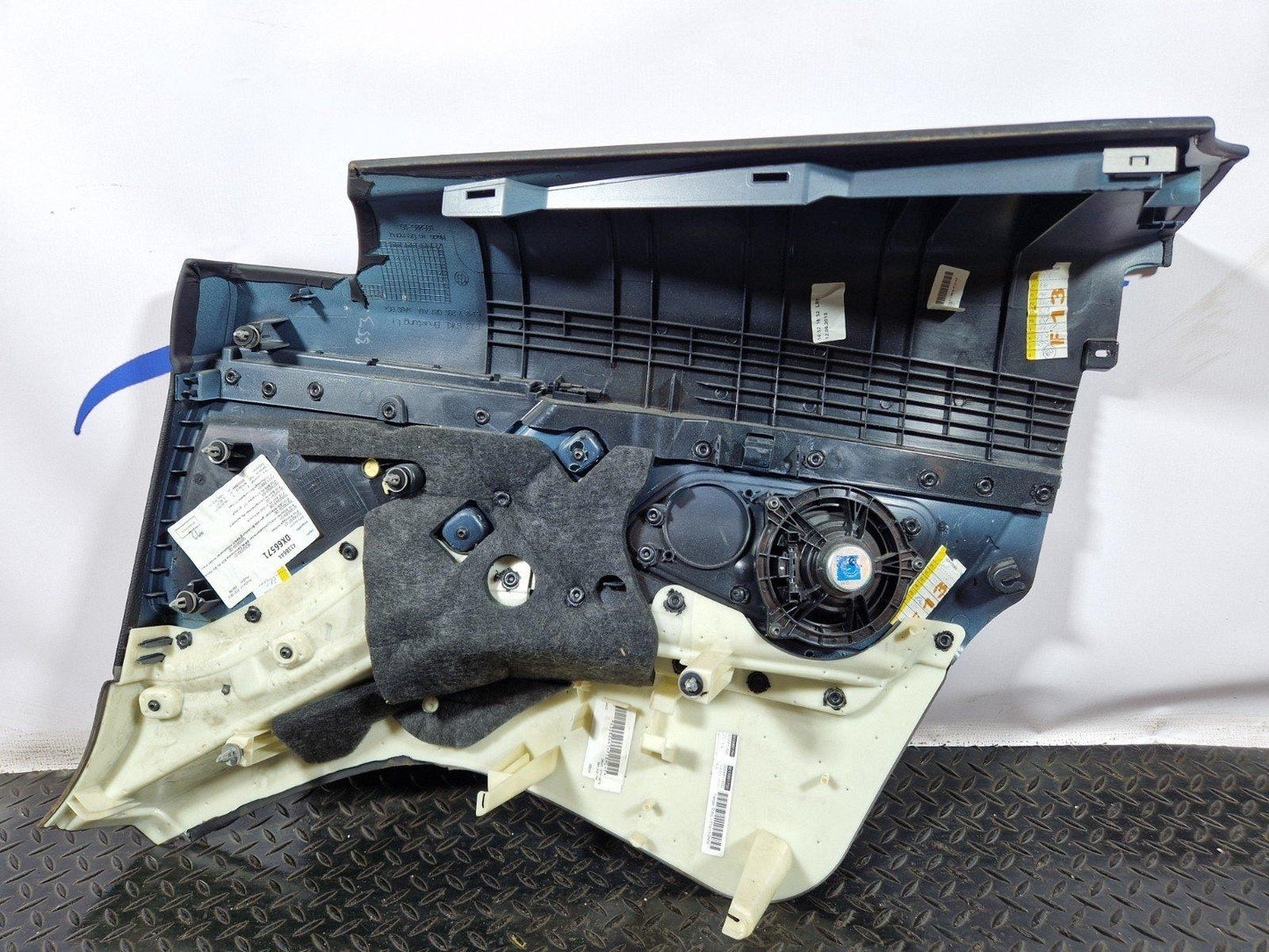 11-18 BMW 6 SERIES F13 COUPER REAR LEFT N/S/R DOOR CARD PANEL BLACK LEATHER