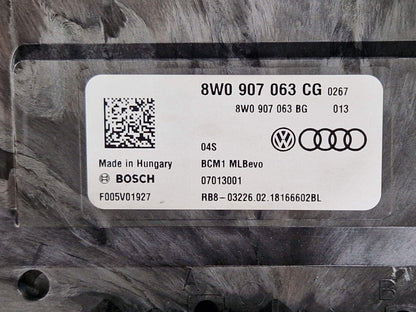 16-24 AUDI A5 F5 PETROL SUPPLY BODY CONTROL MODULE UNIT 8W0907063CG