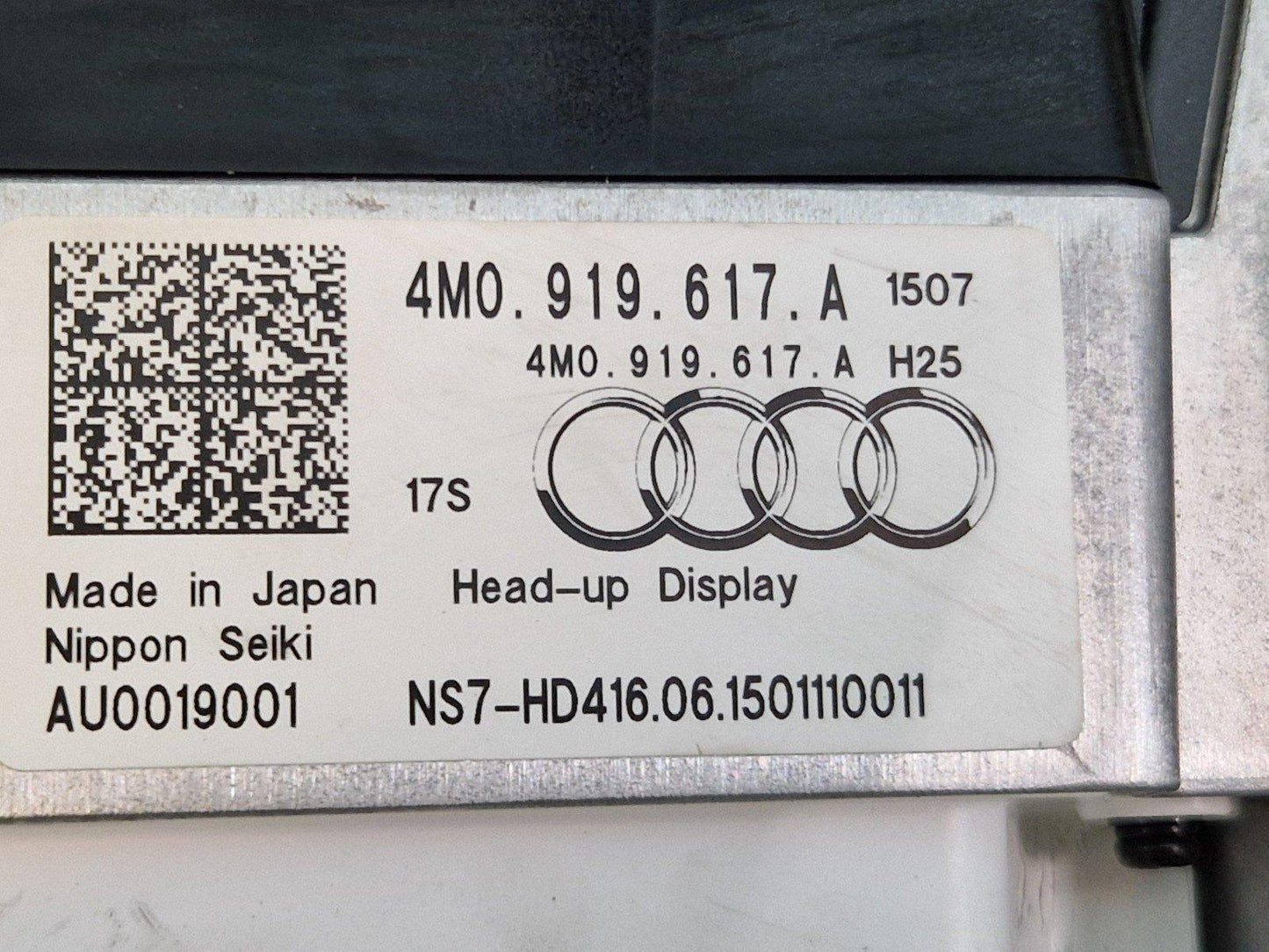 16-20 AUDI Q7 4M GENUINE DASH HEAD-UP DISPLAY PROJECTOR CONTROL UNIT 4M0919617