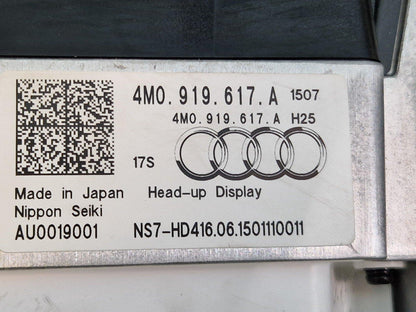 16-20 AUDI Q7 4M GENUINE DASH HEAD-UP DISPLAY PROJECTOR CONTROL UNIT 4M0919617