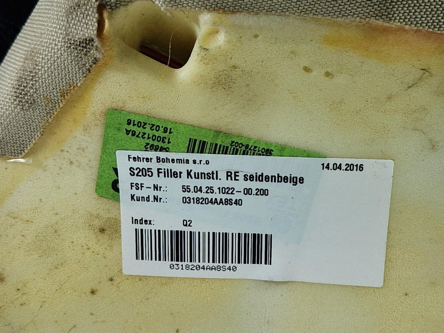 14-21 MERCEDES BENZ W205 OEM REAR SEAT BOLSTER PANEL RIGHT SIDE 5504251022