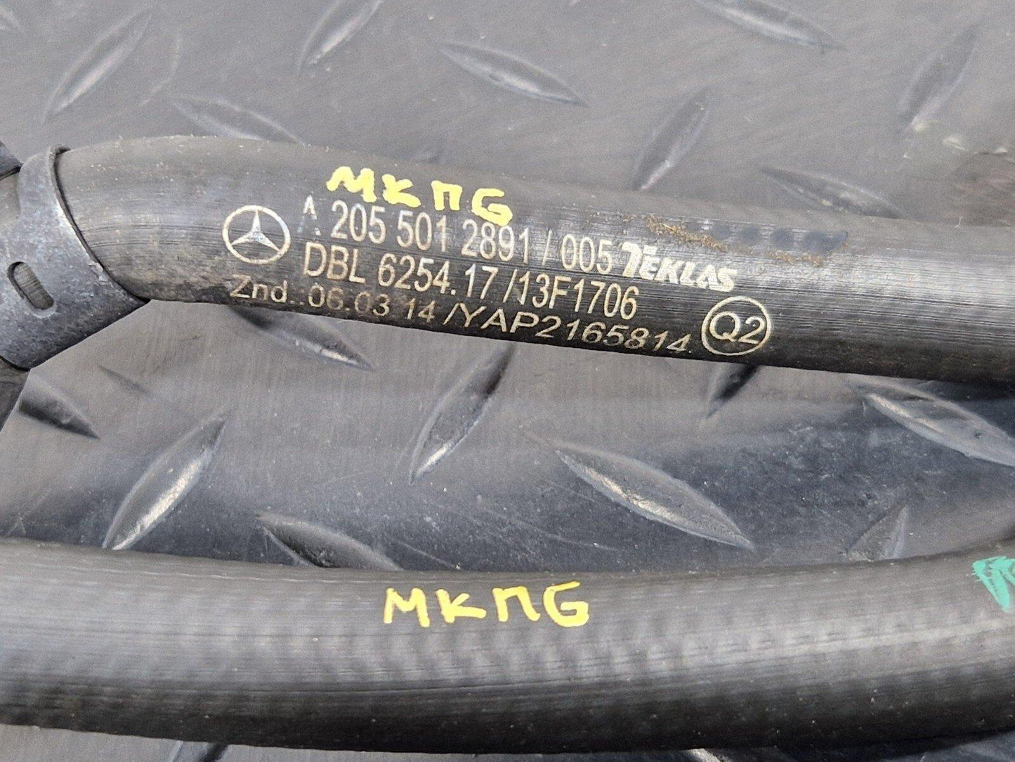 14-21 MERCEDES BENZ C200d W205 AD BLUE COOLING FEED RETURN LINE A2055012891