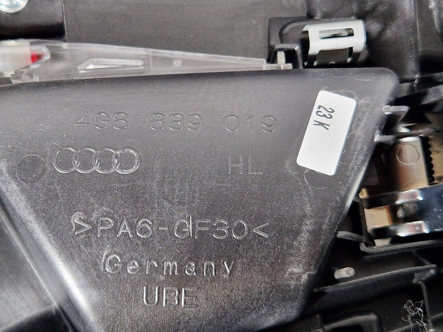 10-18 AUDI A7 4G S-LINE RHD REAR LEFT /PASSENGER NSR LEATHER DOOR CARD 4G8867305