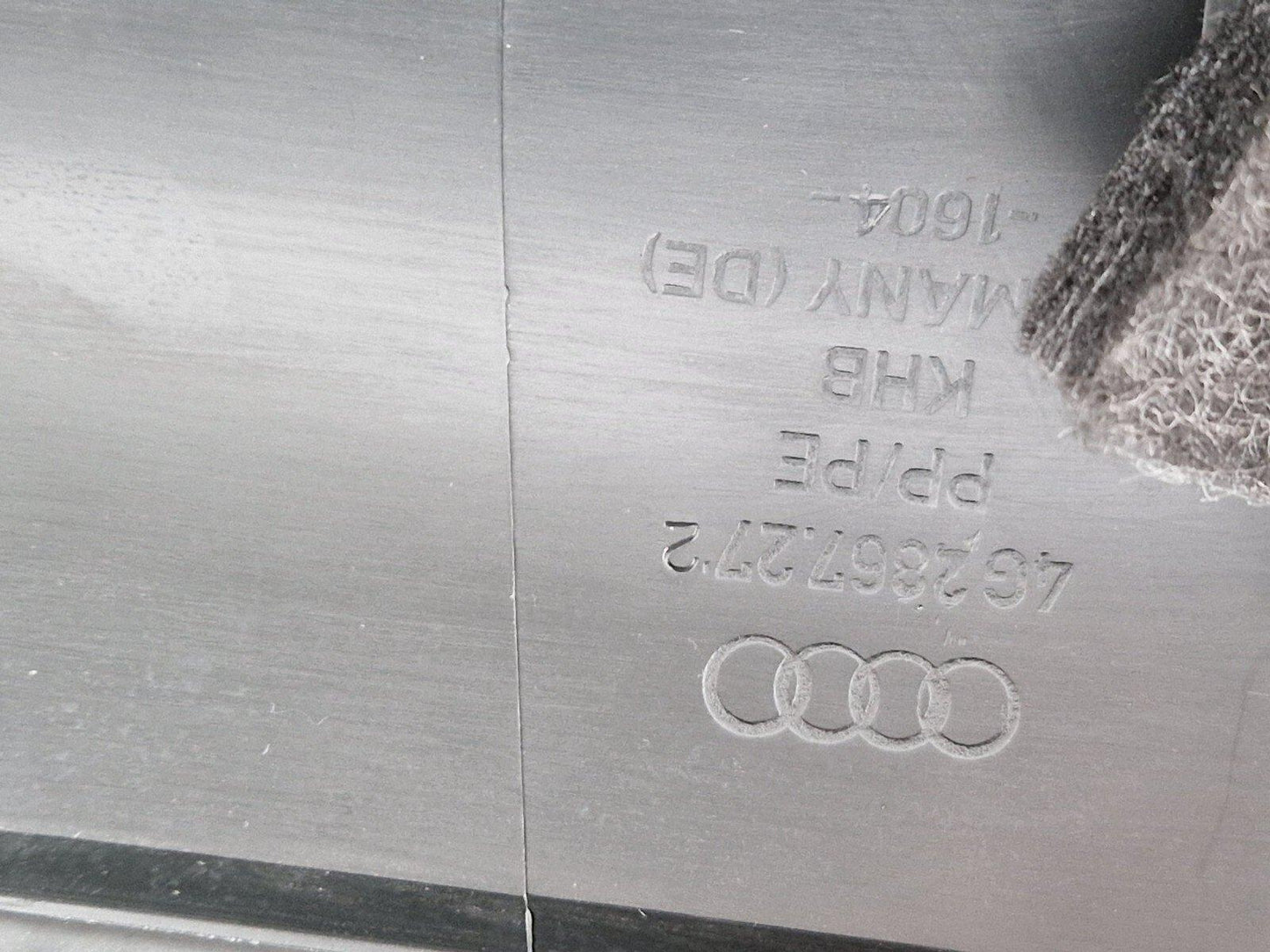 10-18 AUDI A7 4G S-LINE FRONT RIGHT INTERIOR A PILLAR SILL TRIM PANEL 4G2867272