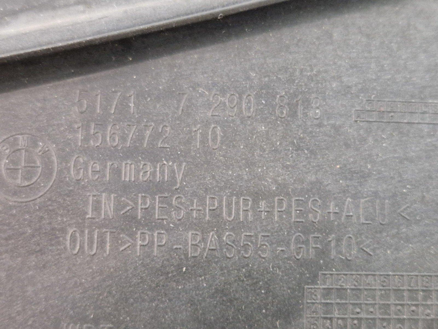 15-20 BMW 2 SERIES F46 BULK HEAD REAR ENGINE TOP SECTION 7290813