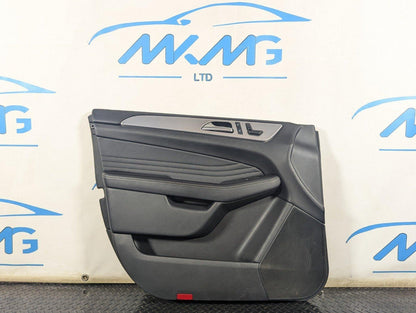 11-19 MERCEDES BENZ ML W166 GENUINE FRONT LEFT  DOOR CARD
