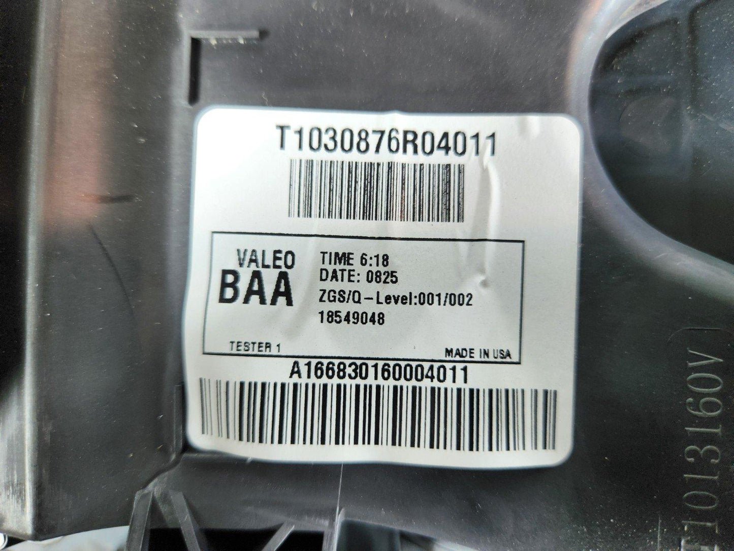 11-19 MERCEDES BENZ ML W166 AIR DISTRIBUTION AIR DUCT INTERIOR A1668301600