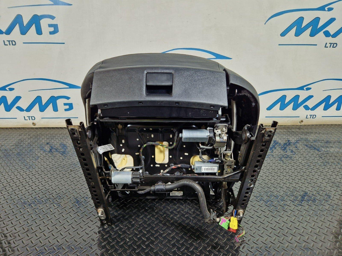 15-18 AUDI A7 4G FRONT LEFT N/S PASSENGER BLACK LEATHER ELECTRIC MEMORY SEAT