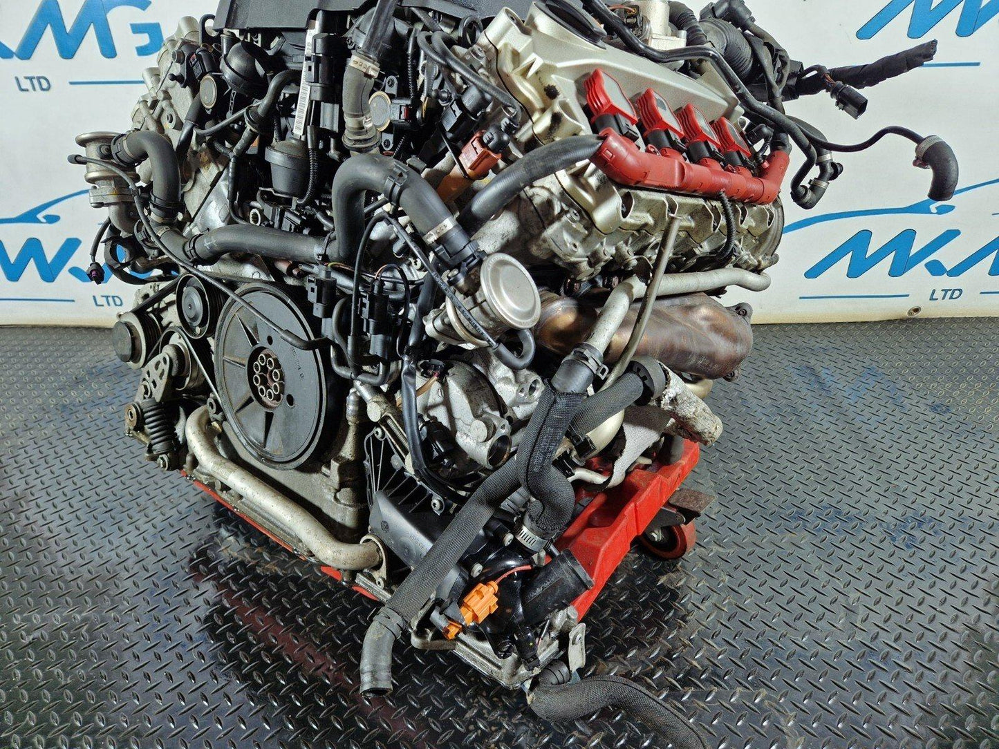 10-17 AUDI A8 4H 4.2 V8 CDRA PETROL GENUINE COMPLETE ENGINE (PLUG&PLAY)