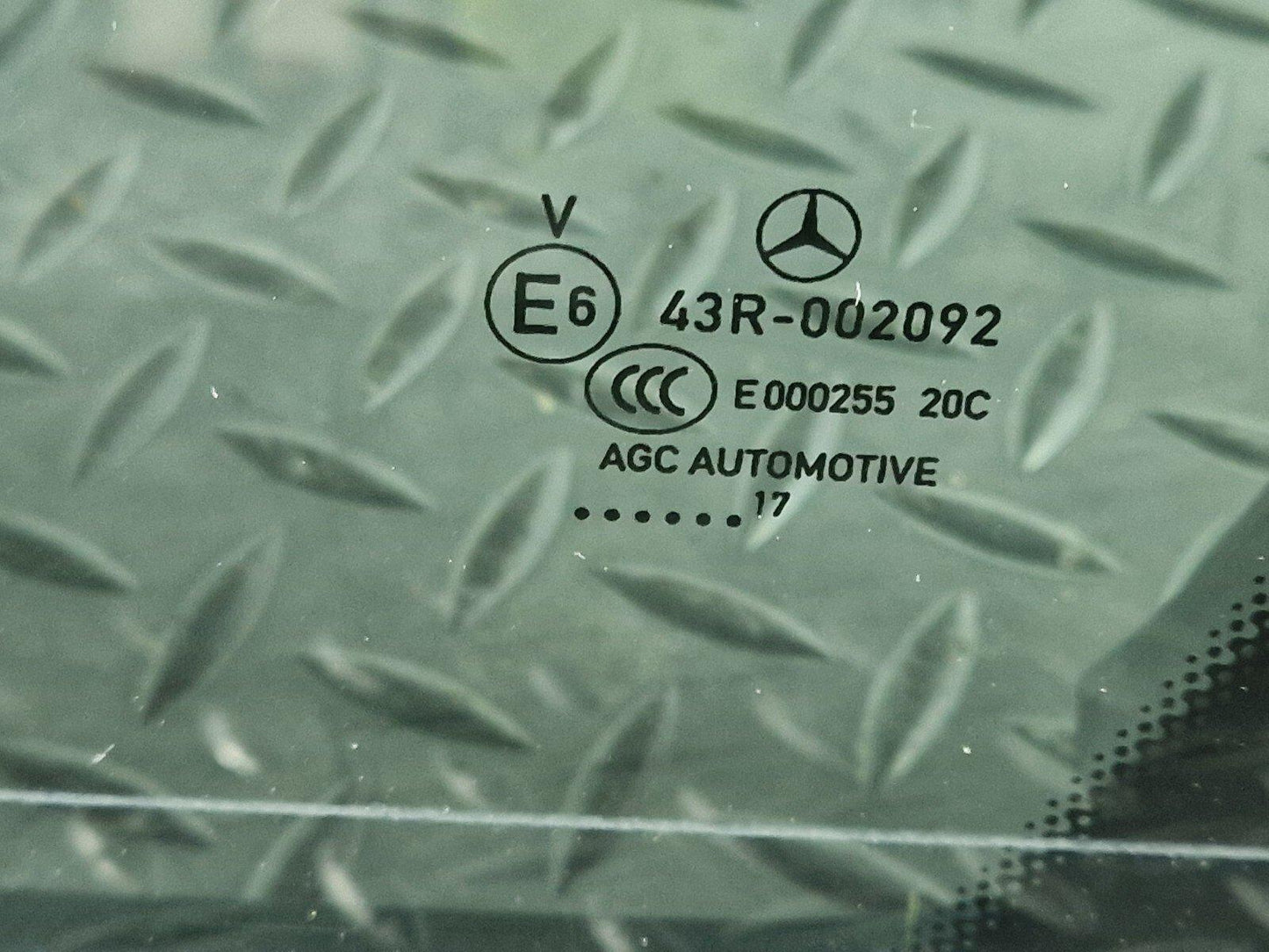 14-21 MERCEDES BENZ C300h W205 OEM REAR LEFT PASSENGER SIDE WINDOW A2057300755