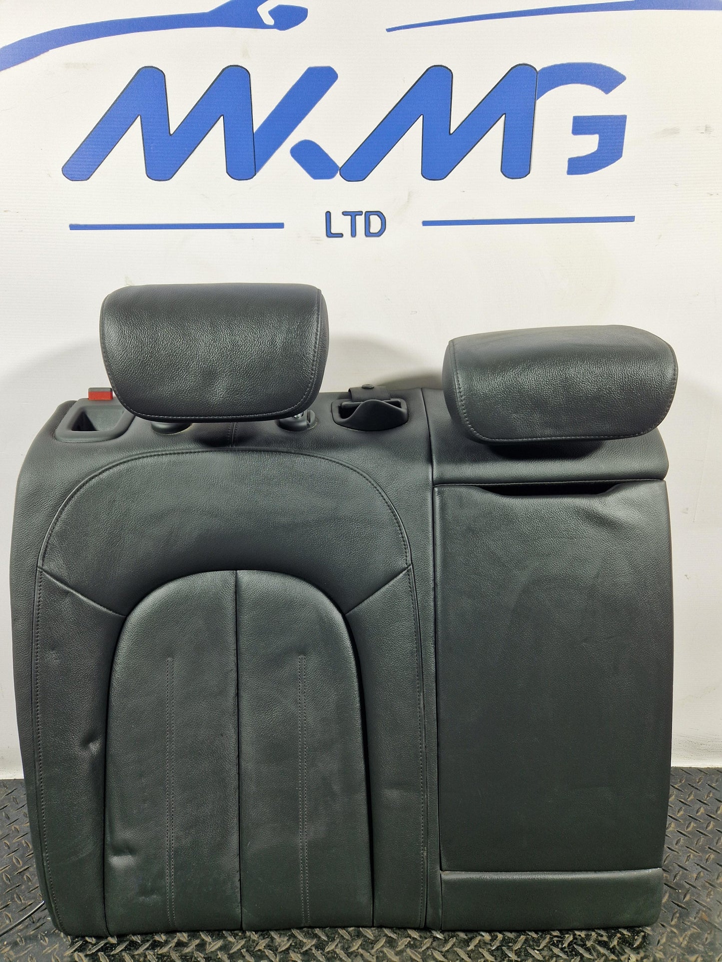 Audi A6 C7 Allroad Genuine Rear Right O/S Black Leather Seat Backrest