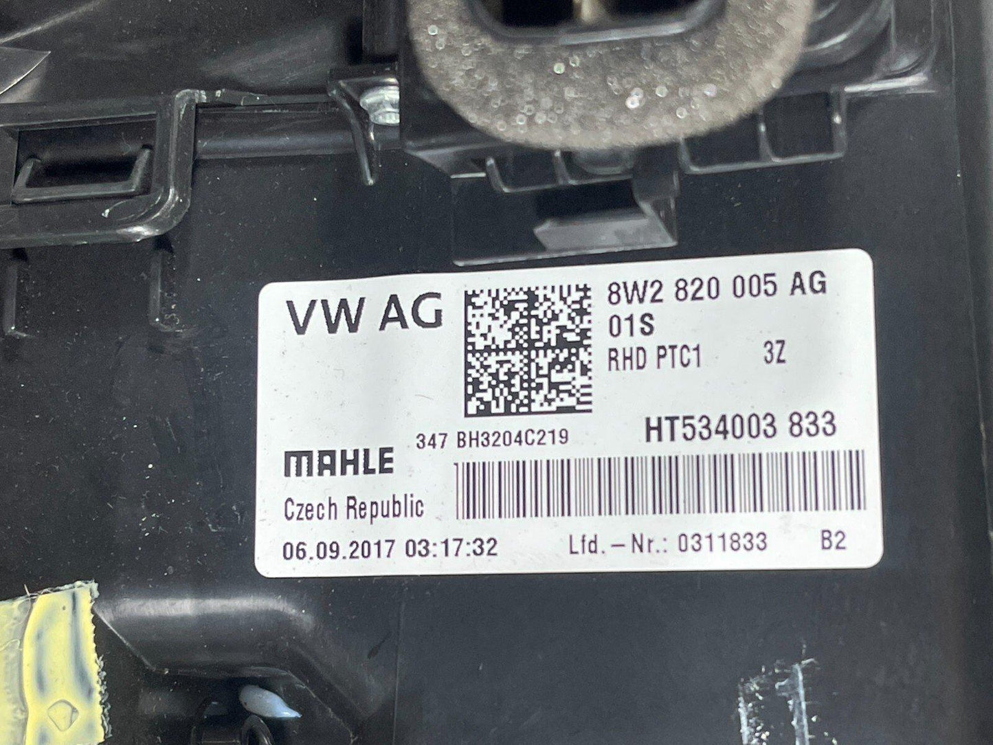 16-23 AUDI A5 F5 SPORTBACK S-LINE GENUINE FRONT DASH HEATER MATRIX 8W2820005AG