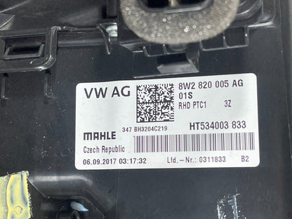 16-23 AUDI A5 F5 SPORTBACK S-LINE GENUINE FRONT DASH HEATER MATRIX 8W2820005AG