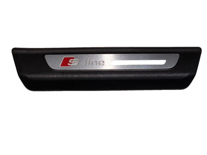 16-20 AUDI Q7 4M REAR RIGHT DOOR SILL SCUFF PLATE TRIM PANEL INSERT 4M0853376