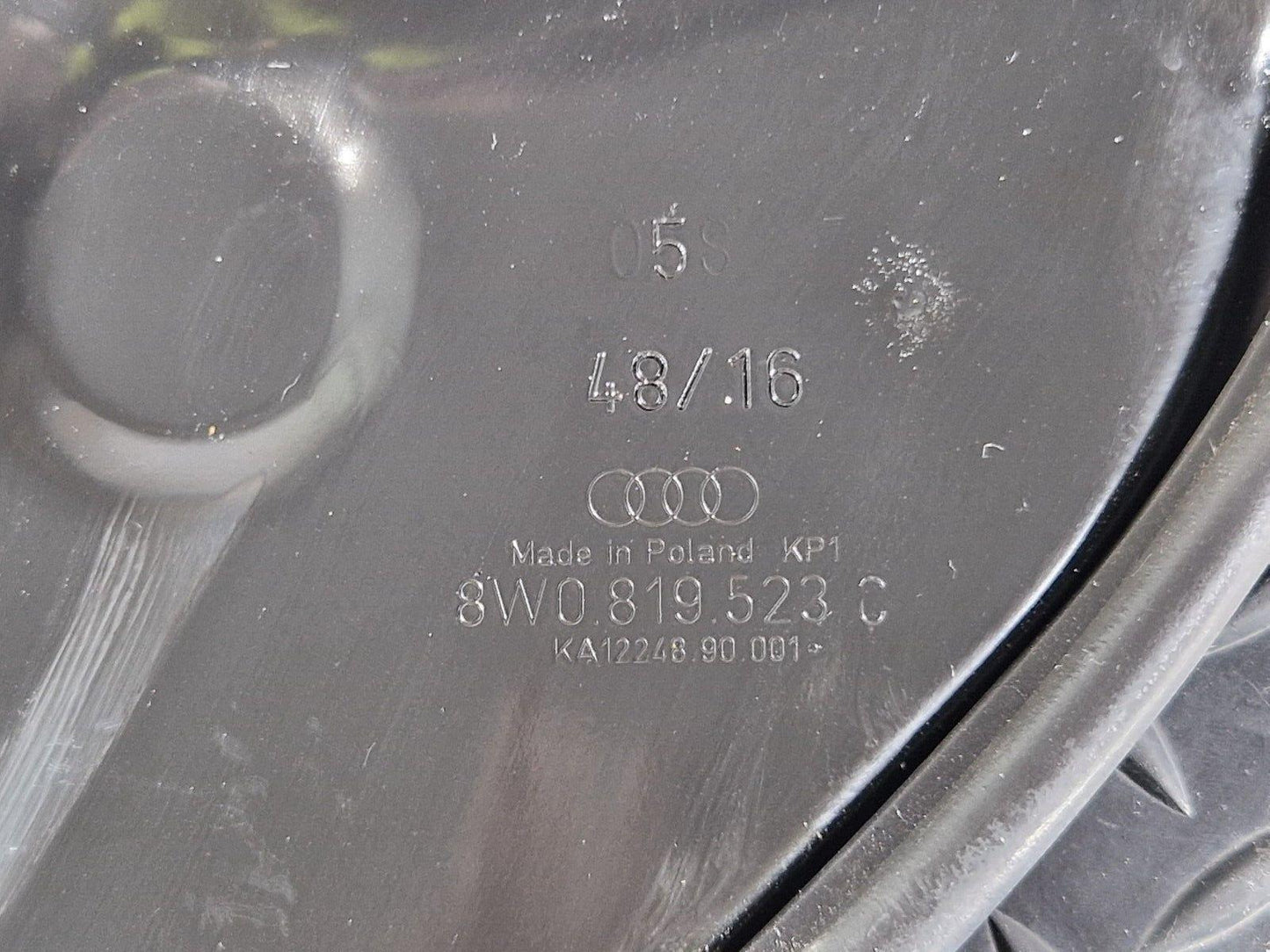 16-24 AUDI A5 F5 COUPE GENUINE BULKHEAD FIREWALL PROTECTION SHIELD 8W0819523C