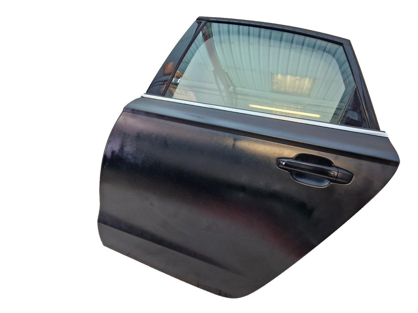 12-18 AUDI A6 C7 SALOON REAR LEFT N/S COMPLETE DOOR IN BLACK (NEEDS REPAINTING)