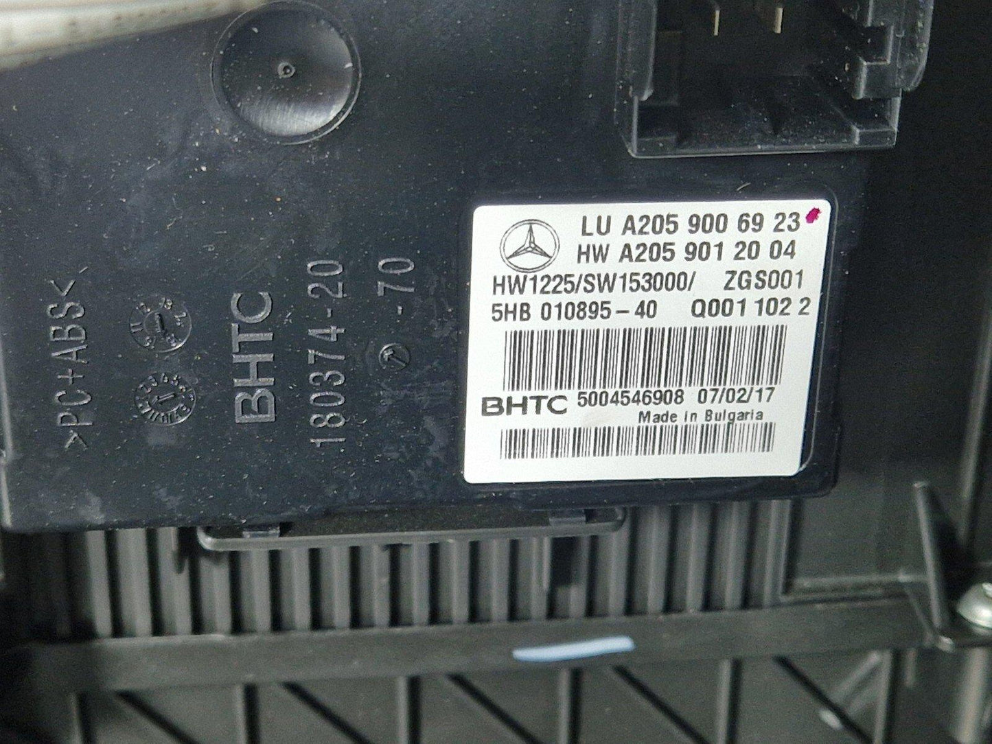 14-21 MERCEDES C-CLASS W205 INTERIOR HEATER MATRIX CORE & A/C CONTROL MODULE
