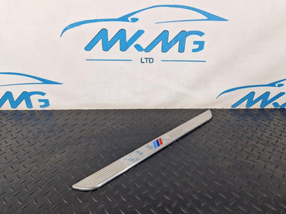 10-13 BMW X5 E70 LCI FRONT ENTRANCE DOOR SILL COVER KICK PLATE TRIM 7205263