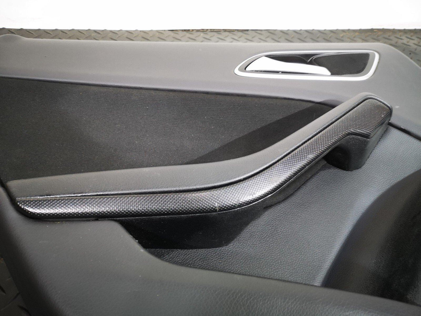 12-18 MERCEDES A-CLASS W176 GENUINE REAR LEFT N/S DOOR PANEL CARD BLACK