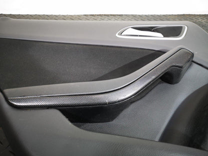 12-18 MERCEDES A-CLASS W176 GENUINE REAR LEFT N/S DOOR PANEL CARD BLACK