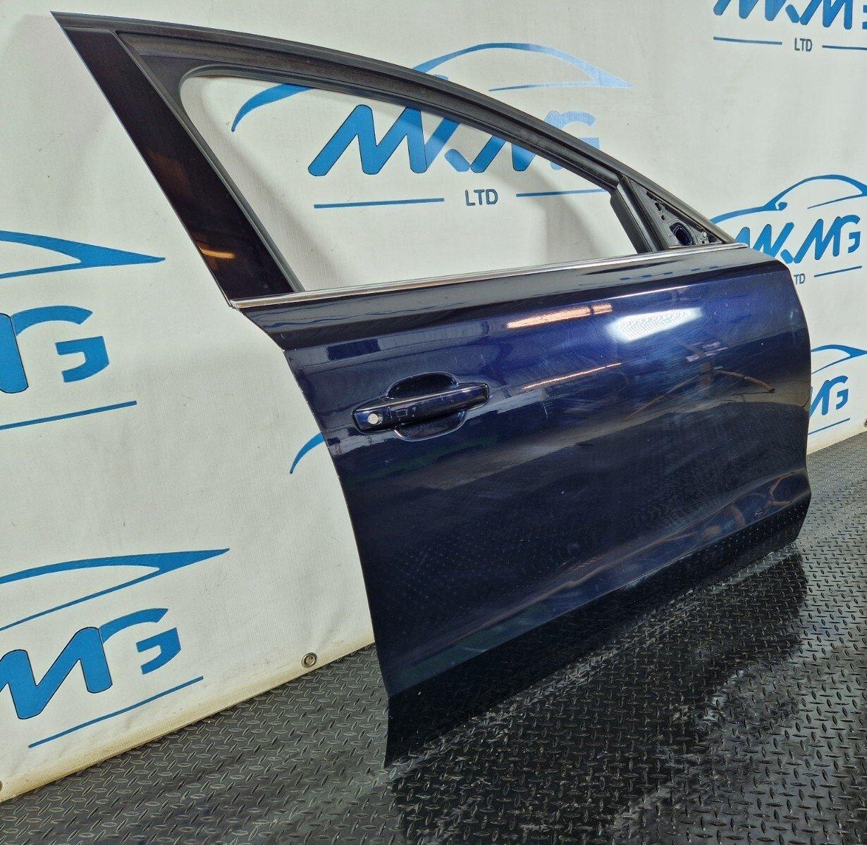 10-17 AUDI A8 4D GENUINE FRONT RIGTH O/S COMPLETE DOOR IN BLUE LZ5D