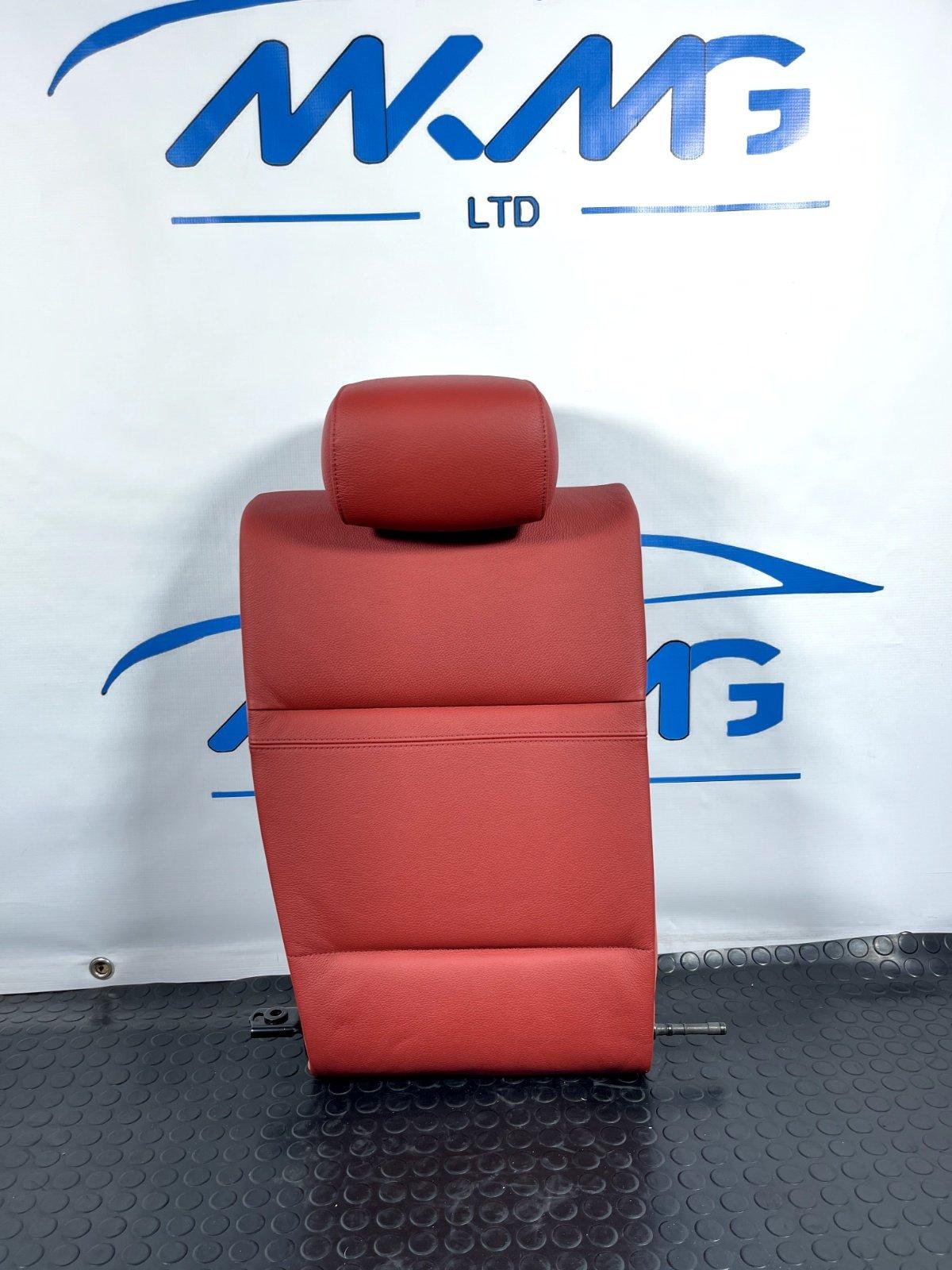 2010 BMW 3-SERIES E92 LCI M-SPORT REAR RIGHT LEATHER SEAT IN RED & HEADREST