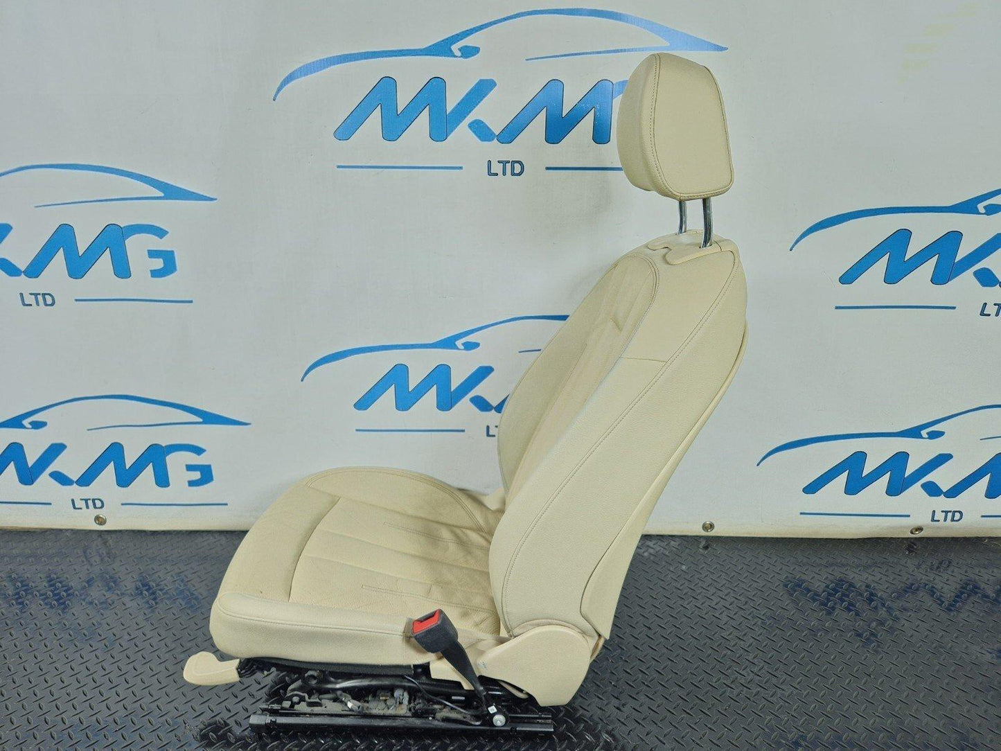 16-24 AUDI A5 F5 COUPE FRONT DRIVER WHITE LEATHER SEAT