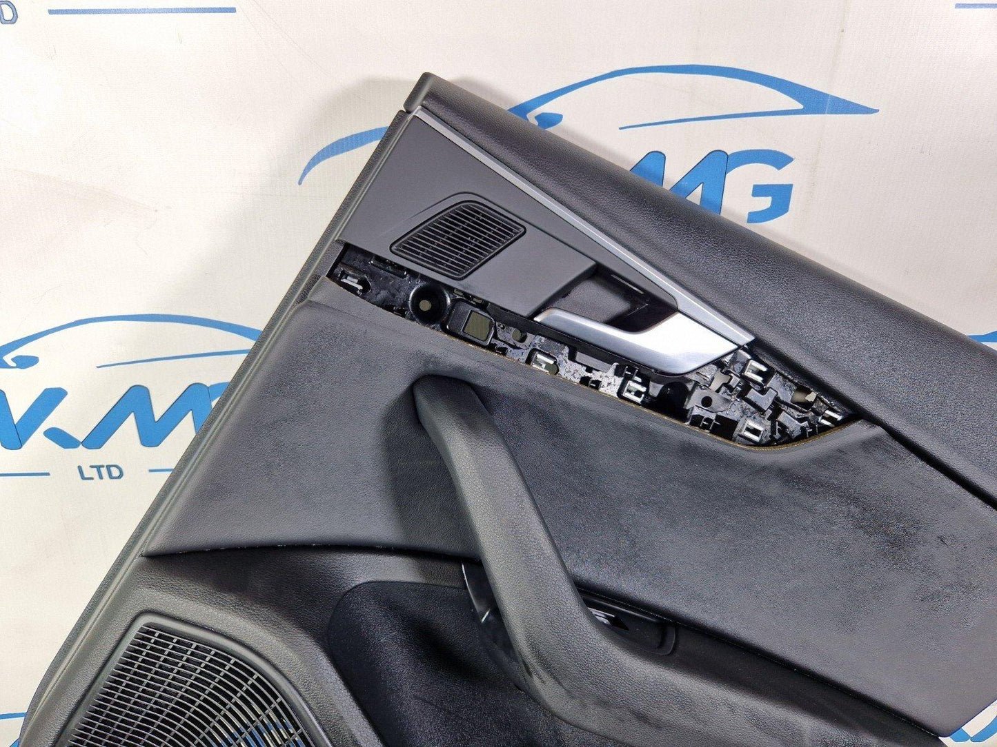 16-19 AUDI A4 AVANT B9 REAR RIGHT SIDE BLACK LEATHER DOOR CARD 8W0867488