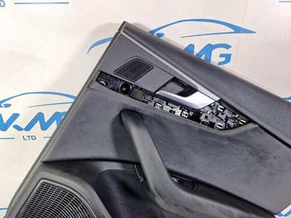 16-19 AUDI A4 AVANT B9 REAR RIGHT SIDE BLACK LEATHER DOOR CARD 8W0867488