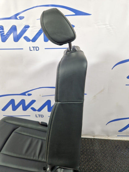 16-20 AUDI Q7 4M GENUINE REAR LEFT 2ND ROW BLACK LEATHER SEAT WITH HEADREST